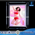 Ultra thin Led picture frame advertising crystal light box